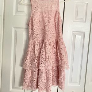 Express Pink Lace Dress